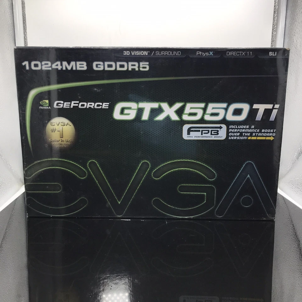 EVGA NVIDIA GeForce GTX 550 Ti Graphics Card (1 GB GDDR5) New In Box - Image 1 of 4