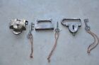 3 Pc Vintage Small Iron Different Handcrafted Shape & Size Padlocks