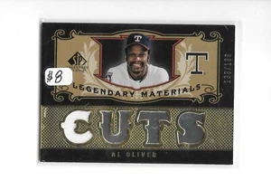 2007 SP Legendary Cuts materiales legendarios Al Oliver Rangers #LM-AO béisbol MLB - Imagen 1 de 2