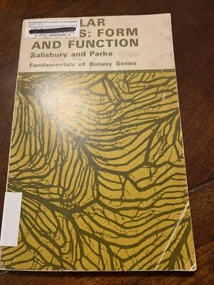 Fundamentals Of Botany Series Vascular Plants Form And Function Frank Salisbury - Image 1 of 4