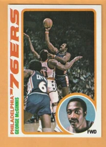 George McGinnis Philadelphia 76ers 1978-79 Topps #90 Indiana Hoosiers - Imagen 1 de 2