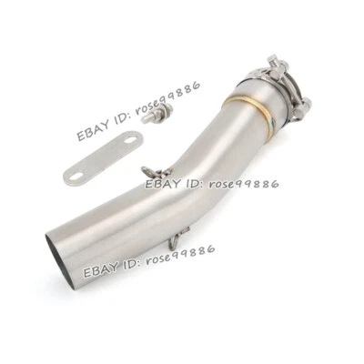 Tubo de enlace de escape medio de acero inoxidable para motocicleta Yamaha FZ1 2006-2015 Foto 1 de 4