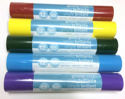 Vinilo Silhouette Brillante Permanente Interior Exterior - Rollo 12" X 6' - Elige Color Foto 1 de 4