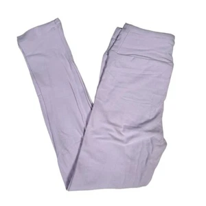 LuLaRoe Leggings Pale Lavender Purple Solid Color HTF Rare Kid Girls Holiday S/M - Picture 1 of 6