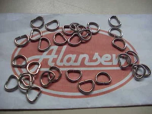 25 X  3/8"   " D " RINGS TOP BRITISH ALANSEW QUALITY - Picture 1 of 1