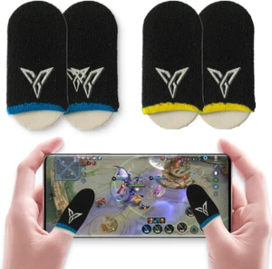 AFCJLTO Set Di 4 Finger Sleeves per Gaming Su Smartphone E Tablet - Guanti Dita - Foto 1 di 6