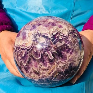 7,87 libbre sfera di ametista sognante naturale cristallo di quarzo sfera cristallo guarigione 312 - Foto 1 di 17