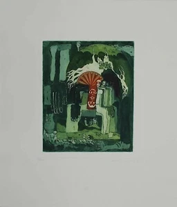 Ismail Coban  /Radierung / Handsigniert /300 Exemplare/ von 1977 / 2. - Bild 1 von 1