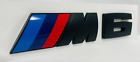 Fit For BMW M6 Matte Black (4 5/8 by 1 1/8) Emblem Badge Logo M Series Sticker BMW Serie 5
