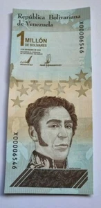 2020/21 One (1) UNC Venezuela Replacement X Serial Banknotes 1 Million Bs P114 - Picture 1 of 3