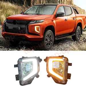 For Mitsubishi Triton L200 2019-2022 Fog Lamp LED DRL Daytime Running Light 2PCS - Picture 1 of 9