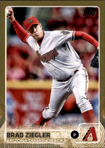 2015 Topps Series 2 Brad Ziegler #d /2015 Gold Parallel PWE Diamondbacks #528 - Picture 1 of 2