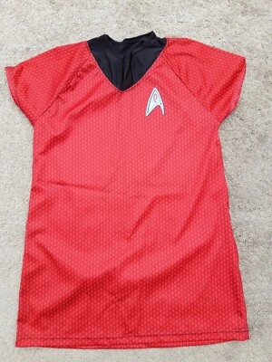 Vestido Elegante Rojo Uhura Niños Niña Star Trek Edad 6-8 años Pecho 32 pulgadas Foto 1 de 2