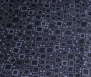 Benartex Fabric Amazing Poppies Ann Lauer Grizzy Gulch 3/4Y x 44" Black Grey Geo - Picture 1 of 3
