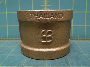 Siam Fittings Co. SA Cast Brass 2" Female NPT Threaded Coupling Pipe - Picture 1 of 3