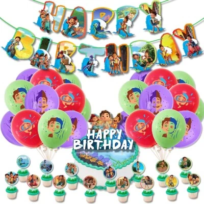 Luca Theme  Party Banner Balloons Toppers Birthday Set AU - image 1 of 4