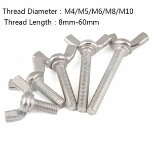 M4 M5 M6 M8 M10 Butterfly Wing Screws DIN315 Thumb Screws Galvanized Wing Bolts - Picture 1 of 5