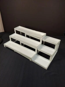 Set Of 2 White Metal Display Racks Nesting Mount Or Tabletop - Picture 1 of 24