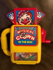 Vintage Jactoys 1993 Musical Clown In The Box Works Great Pop Goes The Weasel