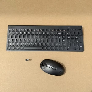 Original Lenovo SK-8861 Ultra-thin 2.4G Wireless Keyboard&Mouse Tastaturen Set - Picture 1 of 8