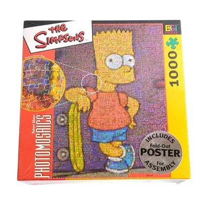 Los Simpson Photomosaic 1000 Piezas Puzzle Bart Skateboard PÓSTER TODAVÍA SELLADO Foto 1 de 2