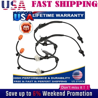 2x Sensor de Velocidade ABS Frente Direita + Esquerda Para Honda Accord 2003-07 Acura TSX 04-08 - Imagem 1 de 4