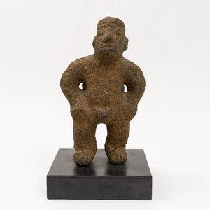 Pre-Columbian Costa Rica Pacific Watershed Stone Male Figure 700-1100 CE 13.5" T - Picture 1 of 7