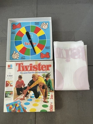 Vintage MB Twister 1985  6+ In Vgc Complete Vintage Family Game - Image 1 of 4