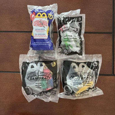Lote de brinquedos Power Rangers McDonalds -Resgate-Samurai Megazord, Green Ranger  - Imagem 1 de 4