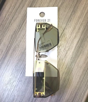 Nuevo Con Etiquetas Gafas de Sol Forever 21 Nuevo Estilo Tonos Dorado Foto 1 de 4