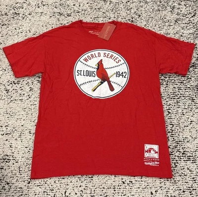 Mitchell & Ness St. Louis Cardinals Cooperstown Collection Tee Shirt Men’s Sizes - Image 1 of 4