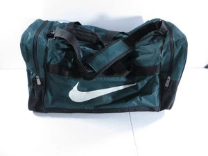Nike Large Duffle Workout Gym Travel Bag Dark Green Black 26" x 12" x 13" - Picture 1 of 24