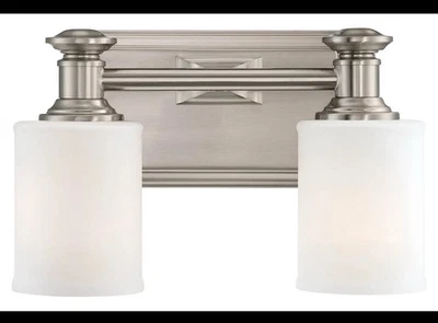 Minka Lavery ML 5172 Harbour Point 2 Light 11"W Bathroom Vanity - Nickel - Image 1 of 3