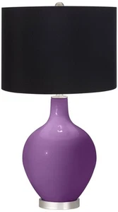 Color Plus Ovo 28 1/2" High Black Shade Passionate Purple Table Lamp - Picture 1 of 1