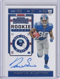 Biglietto Darius Slayton 2019 Panini Contenders Variazione Rookie Rc On Card Auto - Foto 1 di 2