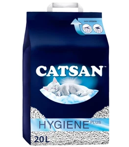 20L Catsan Hygiene Non Clumping Cat Litter 20 Litres Odour Control Kitten Litter - Picture 1 of 6
