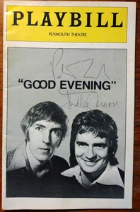 Plymouth Theatre Playbill "GOOD EVENING" ~ SIGNED by Peter Cook & Dudley Moore - Picture 1 of 5