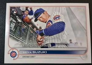 Seiya Suzuki RC Rookie Debut 2022 Topps Update #US259 Cubs Rookie Baseball Card  - Picture 1 of 2