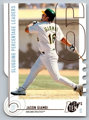 Topps Ten 2002 troquelado Jason Giambi 67 Foto 1 de 2
