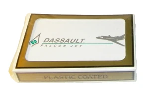 Vintage Dassault Falcon Jet Deck Playing Cards Gemaco Made In USA NEW SEALED - Picture 1 of 3