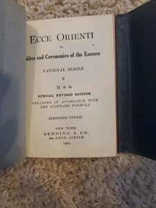 Ecce Orienti or Rites And Ceremonies of the Essenes  (Redding & Co, 1925) - Picture 1 of 5