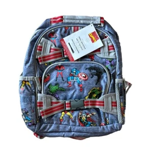 New! Pottery Barn Kids Boys Small BACKPACK Monogram LEO marvel Glow In Dark - Picture 1 of 4