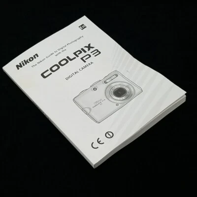 Nikon Coolpix P3 Digital Camera Instruction Manual User Guide Genuine English - Image 1 of 4