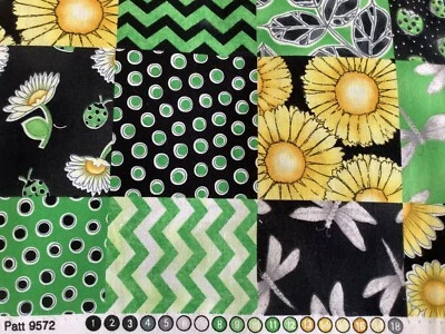 Henry glass "Morning Mist" by fresh designs, bright summer green ,  25" x44" - Image 1 of 3