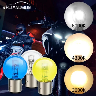 Ruiandsion BA21D Ampoule halogène 6V 12V pour phare de moto scooter Ampoule DRL - Photo 1/4