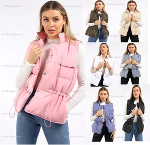 Damas Mujeres Nuevo Chaleco Chaleco Acolchado Acolchado Acolchado (UKXS - XL) - Imagen 1 de 32