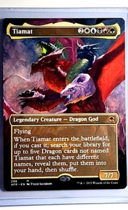 2021 MTG Magic the Gathering DnD AFR Forgotten Realms Borderless #298 Tiamat - Picture 1 of 2