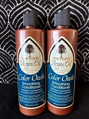 2pk ONE N ONLY ARGAN OIL COLOR OASIS SMOOTHING CONDITIONER DETANGLES ZERO FRIZZ - Image 1 of 4