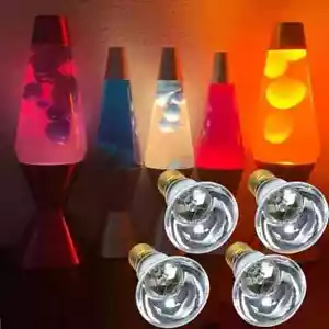 4 Pack Light Bulbs for Lava Lamps 20W, 120v 25watt R12 R39 E17 Reflector Bulbs* - Picture 1 of 2