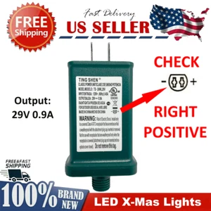 Adaptador de corriente de repuesto para luces LED de árbol de Navidad DC 29V 0.9A - TS-26WL29V - Imagen 1 de 8